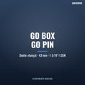Adaptor GO Box la GO Pin, 43 mm, 1 3/16"-12UN — dublu etanșat, contact dublu