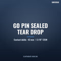 Adaptor GO Pin (etanșat) la Tear Drop (neetanșat), 43 mm, 1 3/16"-12UN — pentru cap de cablu