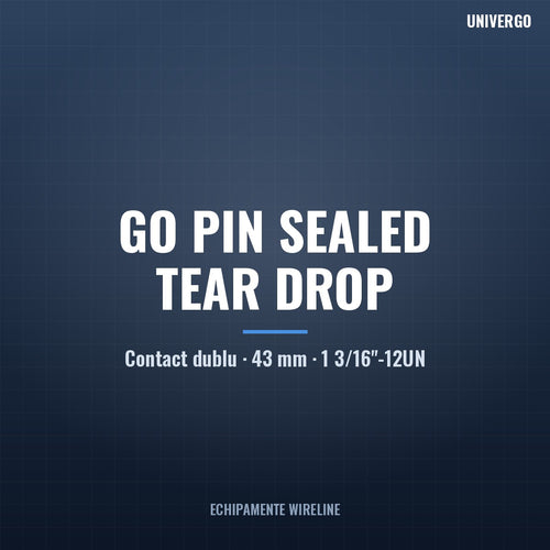 Adaptor GO Pin (etanșat) la Tear Drop (neetanșat), 43 mm, 1 3/16"-12UN — pentru cap de cablu