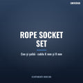 Set Rope Socket (con și șaibă) pentru cablu wireline 6 mm și 8 mm