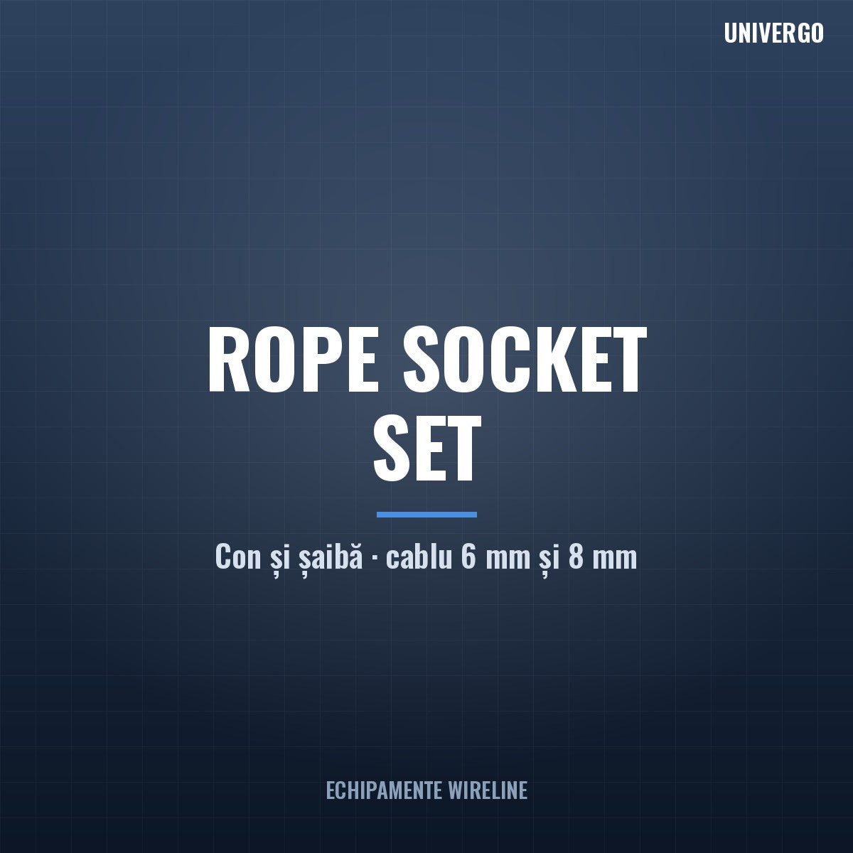 Set Rope Socket (con și șaibă) pentru cablu wireline 6 mm și 8 mm