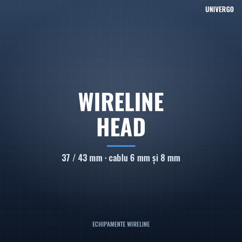 Wireline Head (cap de cablu) 37 / 43 mm — pentru cablu 7/32" (6 mm) și 5/16" (8 mm)